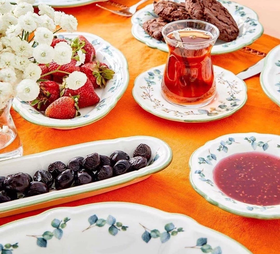 سرویس صبحانه خوری چینی ۶نفره ۲۴پارچه ترکیه