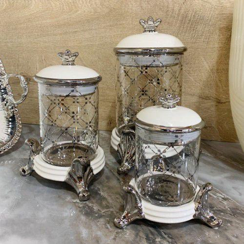 پا سماوری و شکلات خوری شیشه ای ترکیه